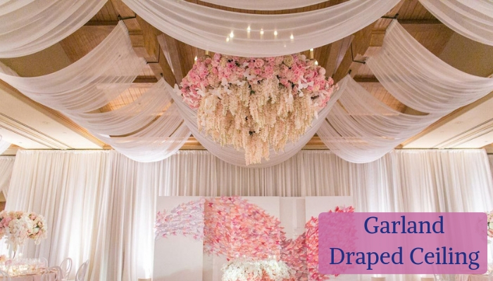 Garland-Draped Ceiling
