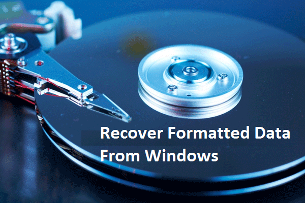 recover format data in windows
