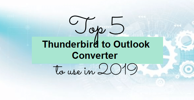 best thunderbird to outlook converter