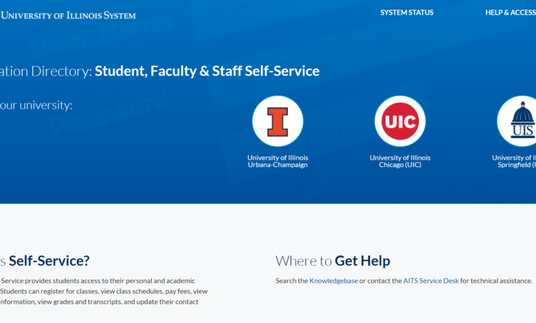 UIUC Student Self Service Portal Login Guide - University of Illinois Urbana-Champaign