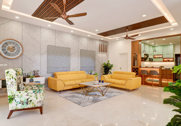 A Stylishly Done Home Interior Project in Bangalore by D'LIFE